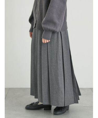 【帯電防止裏地】柄アソートプリーツスカート