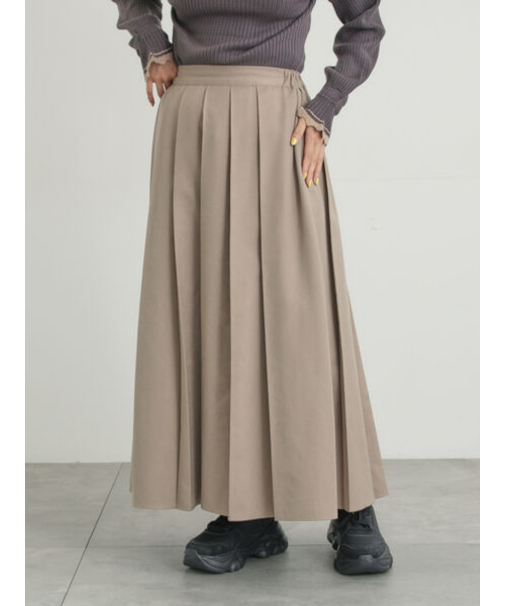 【帯電防止裏地】柄アソートプリーツスカート