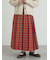 【帯電防止裏地】柄アソートプリーツスカート