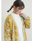 無地・花柄シャギーVネックカーディガン