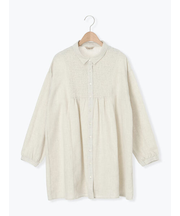 シャーリング切替チュニック