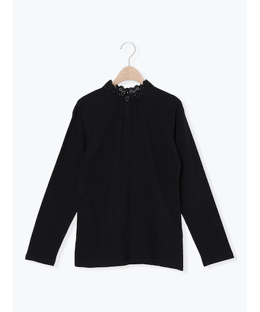 【保温加工】衿レーススタンドネックインナー