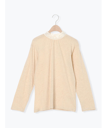 【保温加工】衿レーススタンドネックインナー