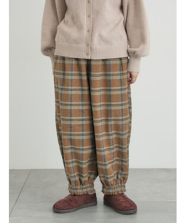 【帯電防止裏地】ヘリンボーンバルーンパンツ《M/Lサイズ》