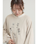 クロスステッチフラワー刺繍スウェット