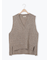Vネックリブベスト