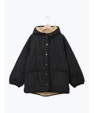 リバーシブルボアブルゾン