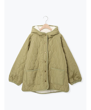 リバーシブルボアブルゾン