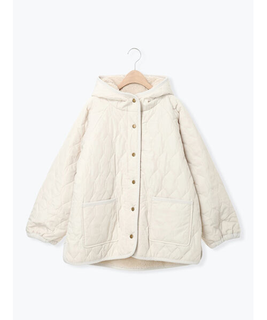 リバーシブルボアブルゾン