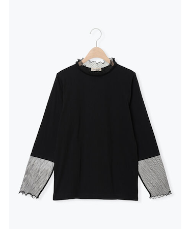 ドットチュール切り替えカットソー