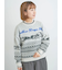 山柄ジャカードニット