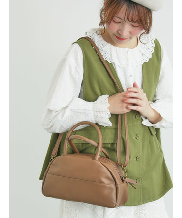 【2WAY】ボストンショルダーバッグ