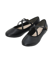 クロスストラップバレエシューズ