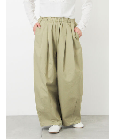 【M/Lサイズ】タックワイドパンツ