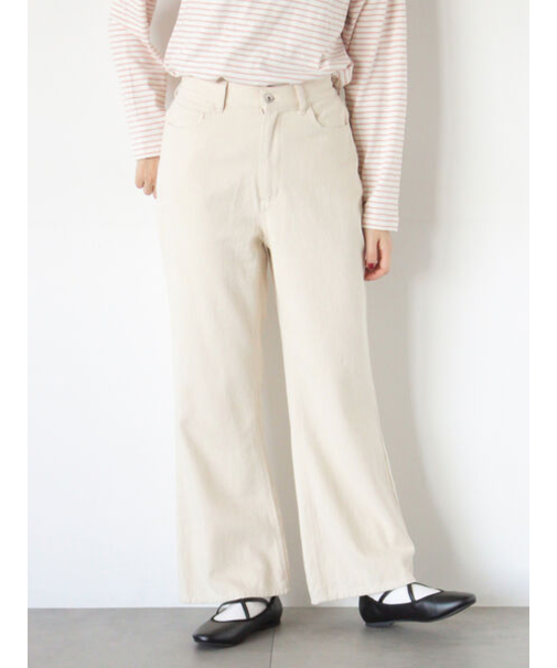 【オーガニックコットン】デニムフレアパンツ