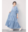 【オーガニックコットン】デニムティアードワンピース