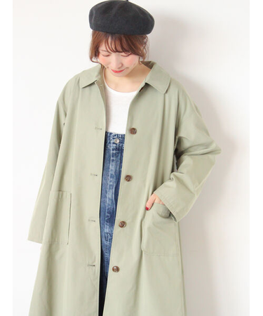 【花粉防止加工】ステンカラーコート