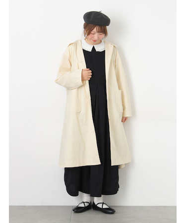 【花粉防止加工】ステンカラーコート