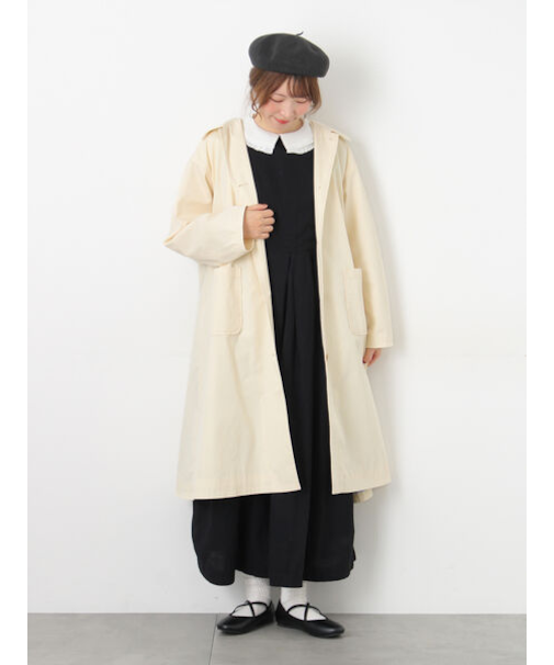 【花粉防止加工】ステンカラーコート