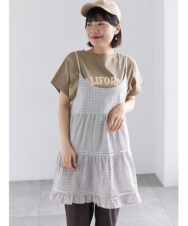 《新色追加》はしごレースティアードキャミチュニック