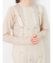 パーツレース貼りカットソー