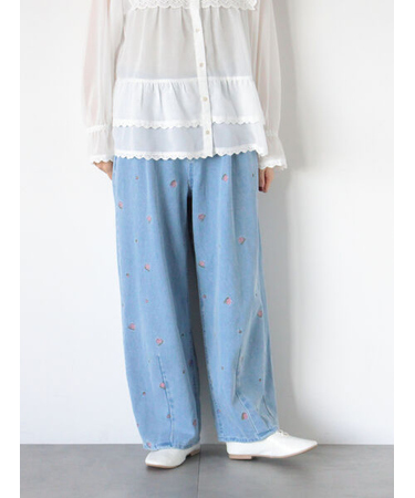 【オーガニックコットン】デニムバレルパンツ