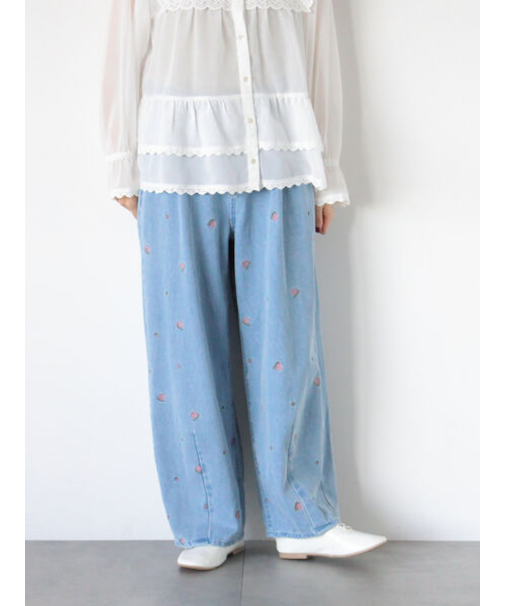 【オーガニックコットン】デニムバレルパンツ