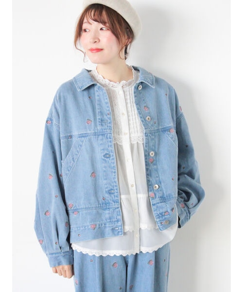 【オーガニックコットン】デニムジャケット サマンサモスモス 新品 オーガニックコットン】デニムジャケット｜サマンサモスモスの通販