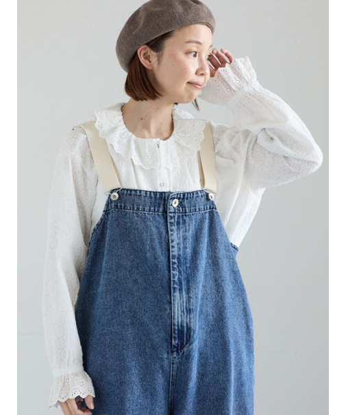オーバーレースブラウス