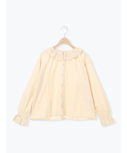 オーバーレースブラウス