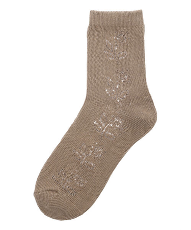 お花透かし編みソックス