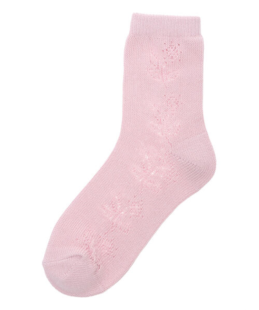 お花透かし編みソックス