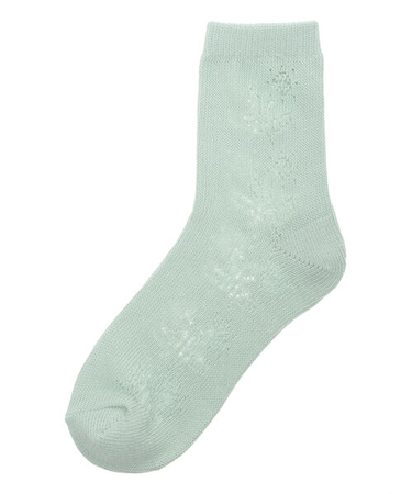 お花透かし編みソックス