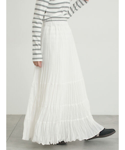 柄アソートワッシャーティアードスカート