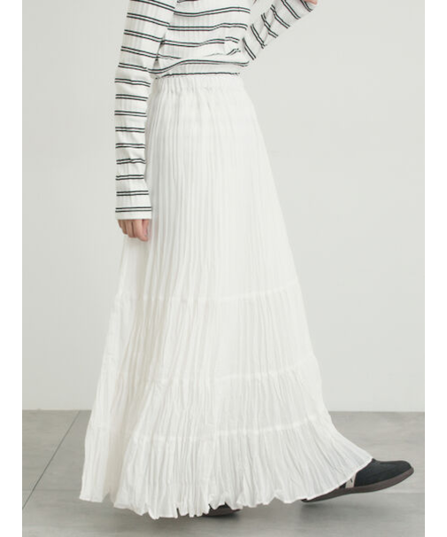 柄アソートワッシャーティアードスカート