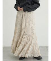 柄アソートワッシャーティアードスカート