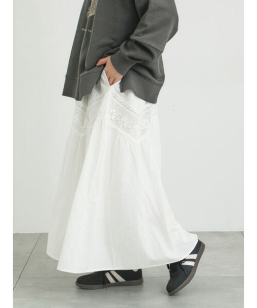 柄アソートティアードレーススカート