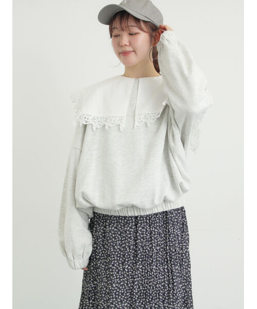 裾バルーン風スウェット