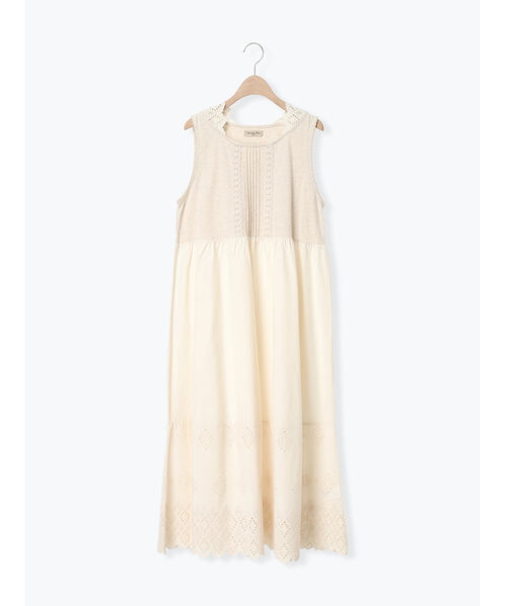 [抗菌防臭]スカラップレースペチワンピース