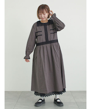 レースピンタックワンピース