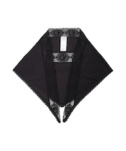 ローズ柄レースストール