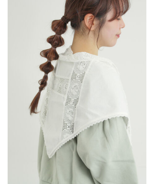 ローズ柄レースストール