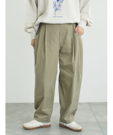 ツータックカーブパンツ