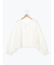 レースパッチワークブラウス