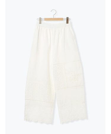 レースパッチワークパンツ