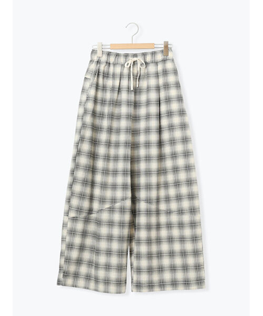 【2WAY】裾しぼり切替えパンツ