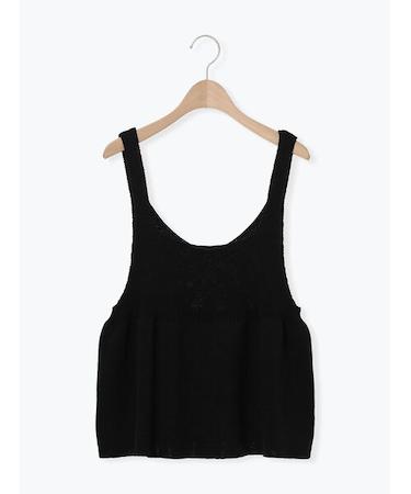 柄アソート前後2WAYニットキャミビスチェ