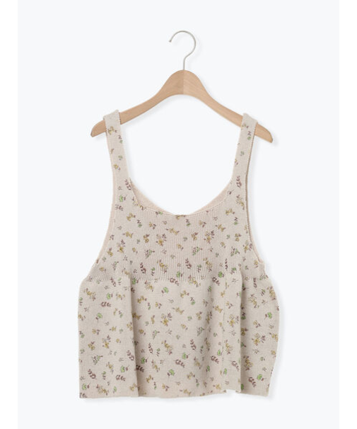 柄アソート前後2WAYニットキャミビスチェ