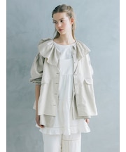 【Cross×Linen】セーラーカラーブラウス