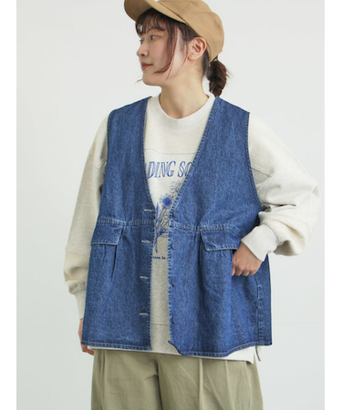 Vネックオーバーベスト